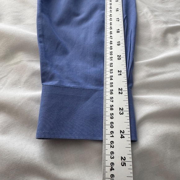 Brooks Brothers Classic Men's Long Sleeve Supima Cotton Button Up Shirt Blue 16 - Picture 11 of 14